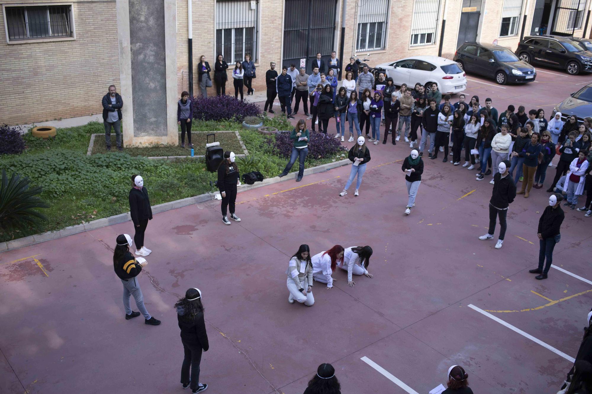 Una performance para visibilizar la lucha contra la violencia machista