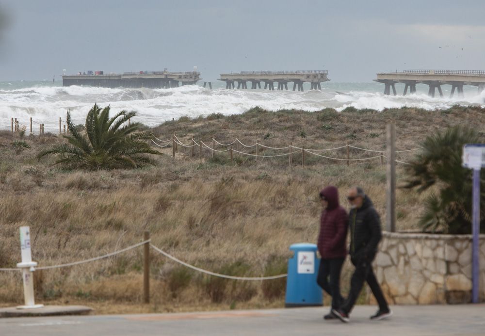 Nuevo derrumbe en el Pantalán del Port de Sagunt