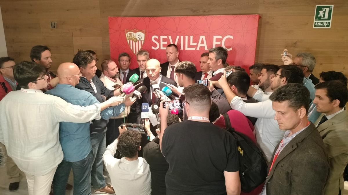 José María del Nido comenta la retribución de los consejeros del Sevilla FC