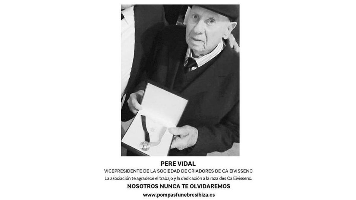 Esquela Pere Vidal