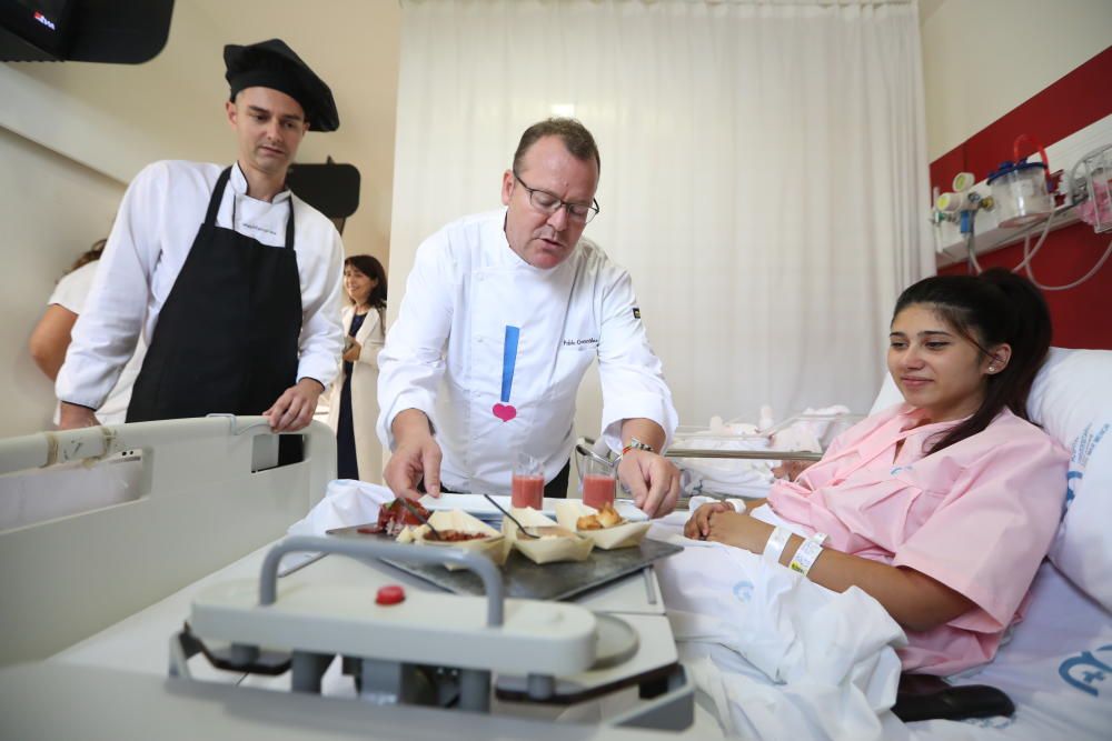 Pablo González-Conejero pone las tapas en el hospital Los Arcos