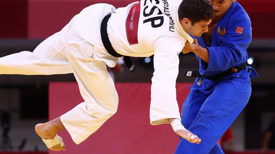 El judoca Nikoloz &#039;Shera&#039; tropieza en la repesca y dice adiós a la medalla