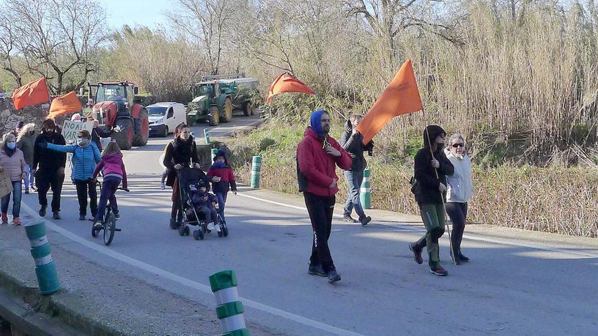 Imatge d'arxiu d'una protesta contra la variant de Vilafant arxiu.