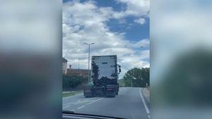 Así conducía el camionero que octuplicó la tasa de alcohol en Taradell, Barcelona
