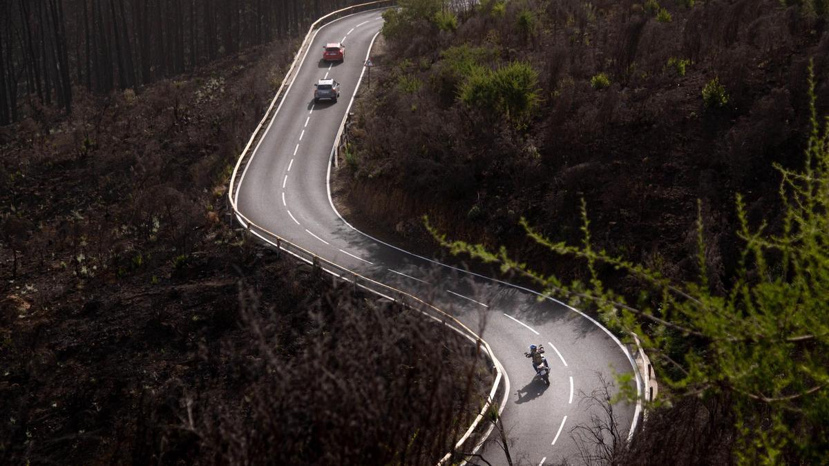 Una carretera del Norte de Tenerife.