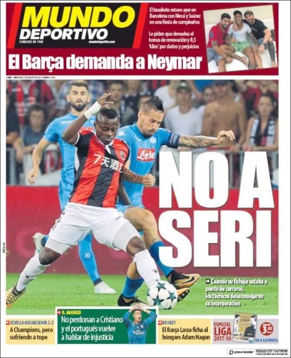 Portadas deportivas del miércoles 23 de agosto