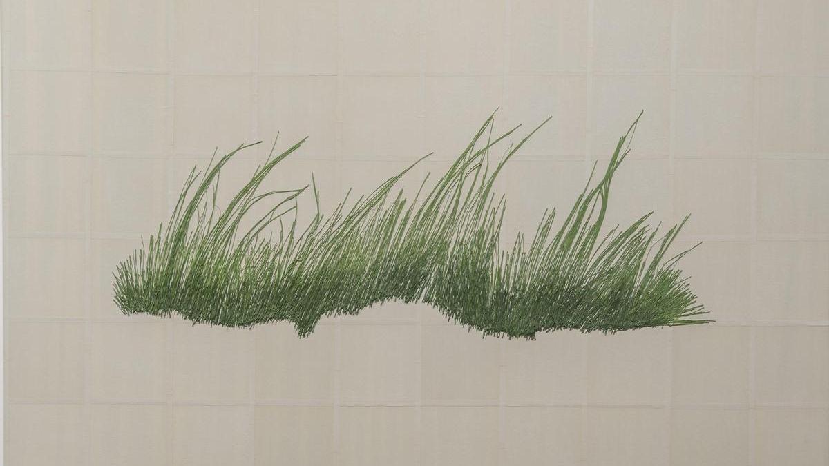 PLA sobre láminas de papel, acrílico sobre lienzo.
