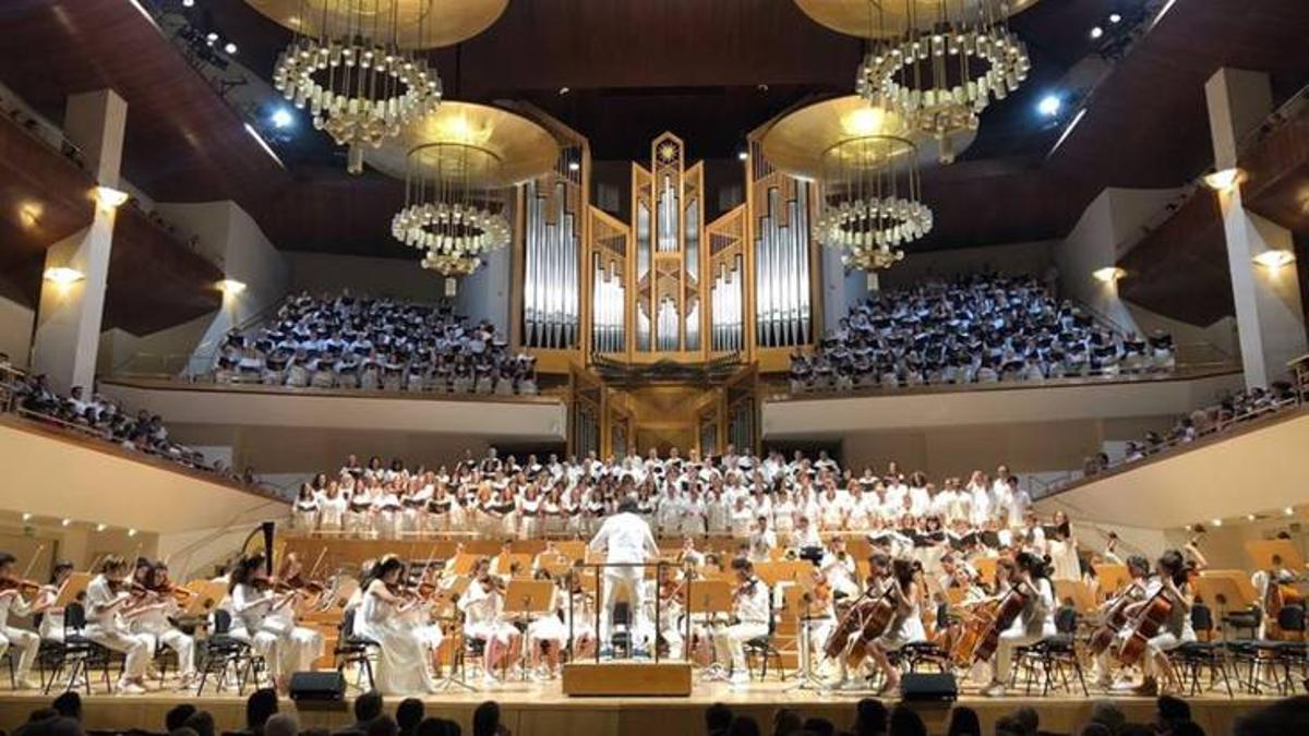 Imatge del primer concert ‘Dreamers in White’ celebrat a Madrid.