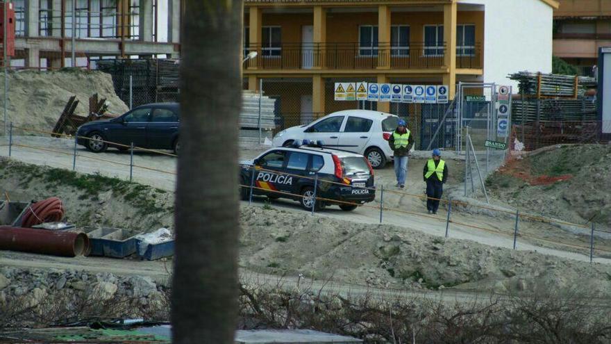 La zona en la que se ha producido el accidente laboral en Estepona.