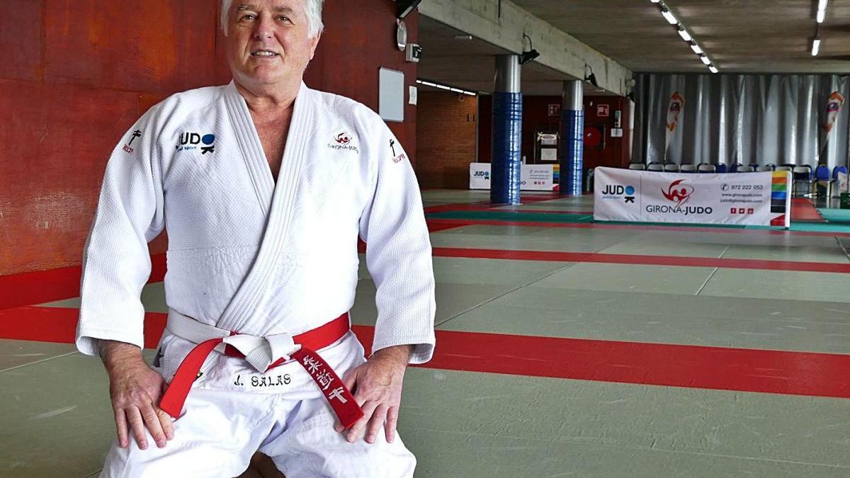 Jaime Salas a les instal·lacions que té el Girona-Judo al pavelló de Fontajau.