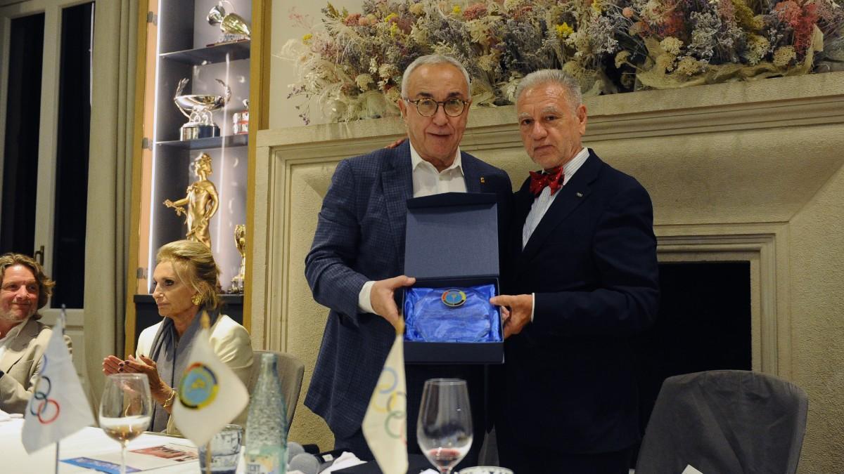 Alejandro Blanco y Josep Pujante, durante el acto