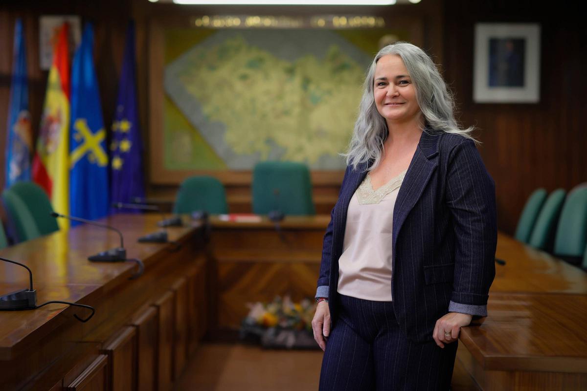 La alcaldesa de Llanera, Eva María Pérez.