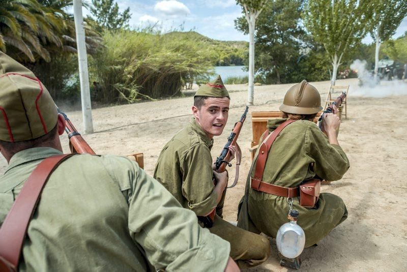 Recreación de la batalla del Ebro en Fayón