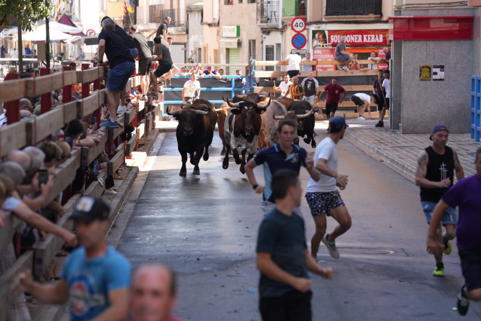 Primer encierro de las fiestas de Sant Pere del Grau