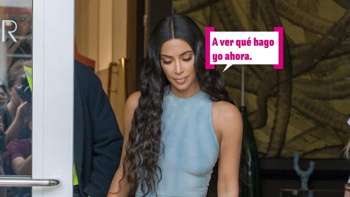 Kim sufre psoriasis en la cara