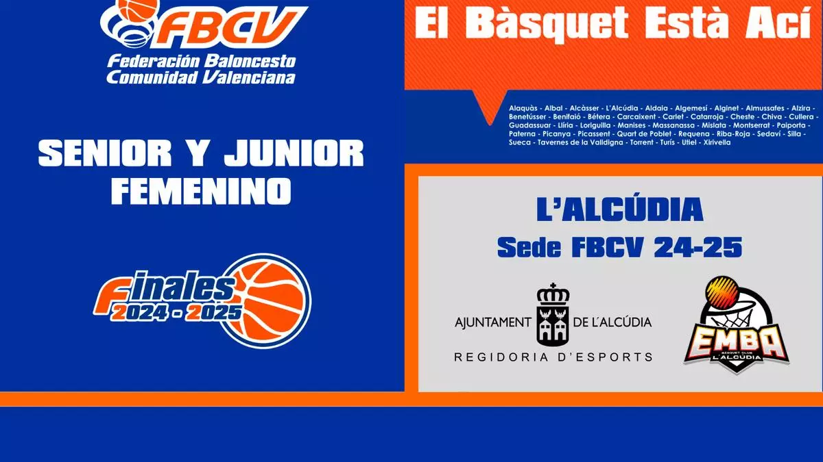 Finales Sénior y Júnior Femenino, en L’Alcúdia