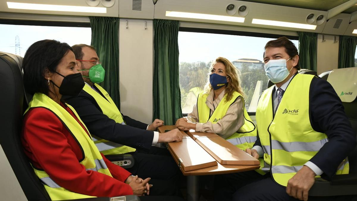 Completado el primer viaje en pruebas de la variante ferroviaria de Pajares.