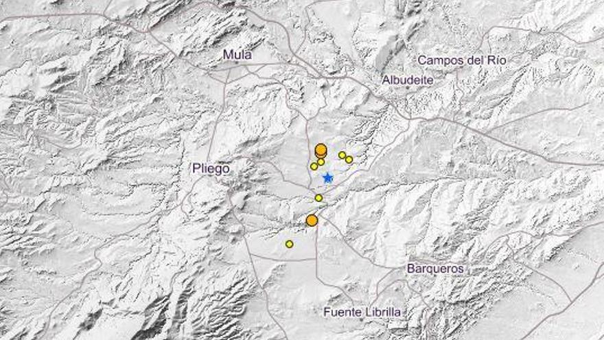 Zona afectada por los seísmos