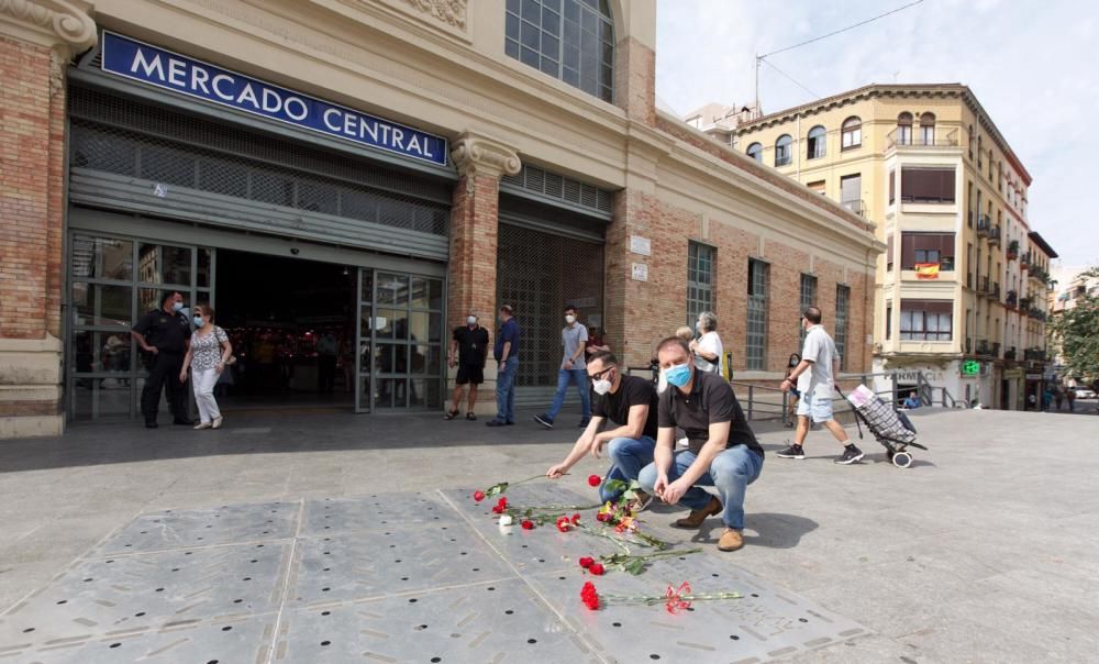 Homenaje a las víctimas del bombardeo del Mercado Central de 1938