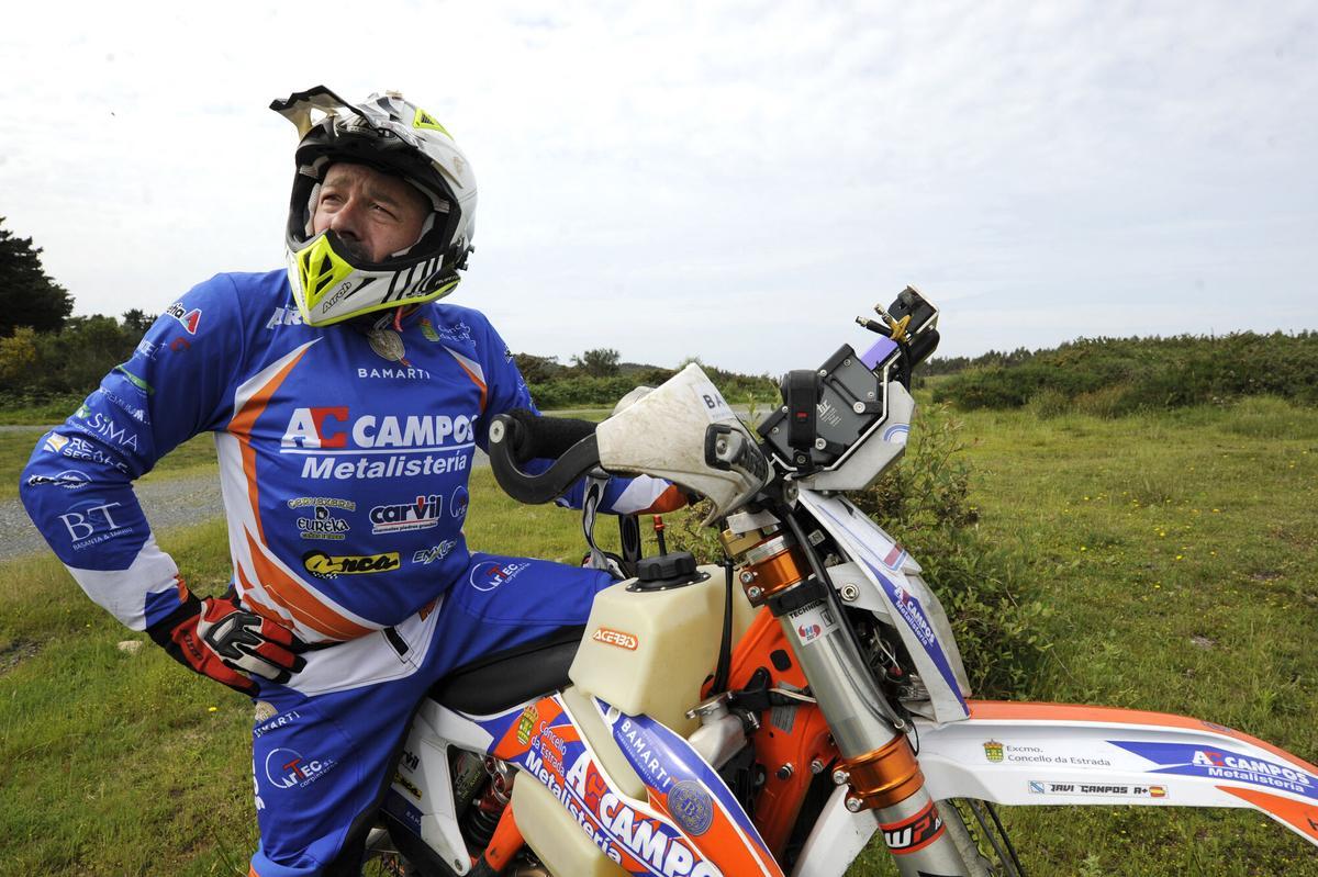 Javier Campos, en el Monte Cabalar