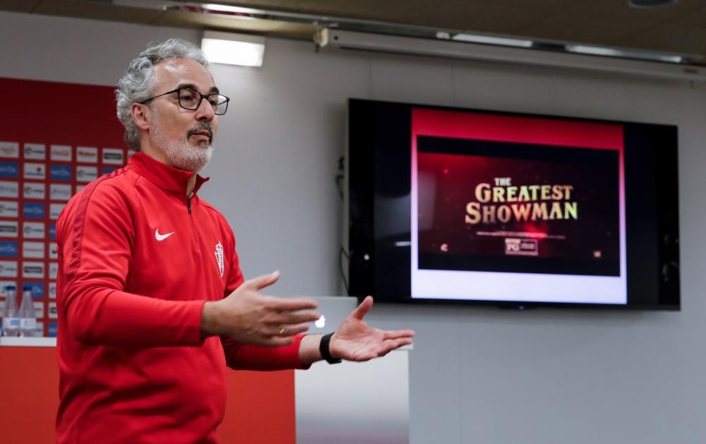 Rueda de prensa del director deportivo del Sporting, Miguel Torrecilla