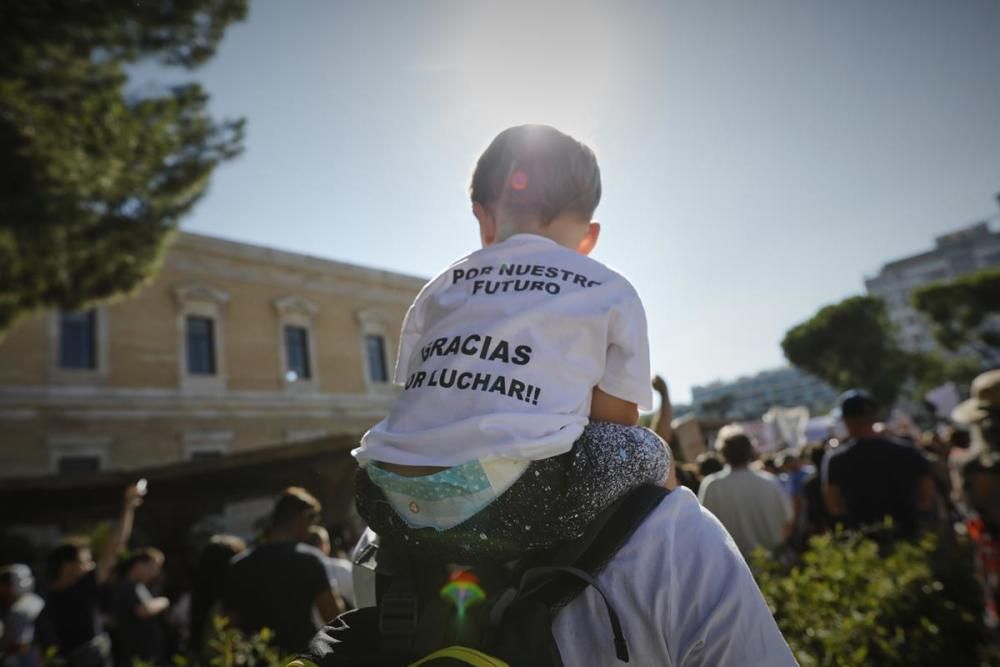 Concentració a Madrid contra les mascaretes