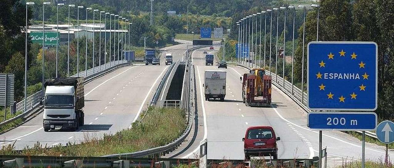 Accesos de Portugal, por los que transitan a diario cientos de conductores de Vigo y comarca. // FdV