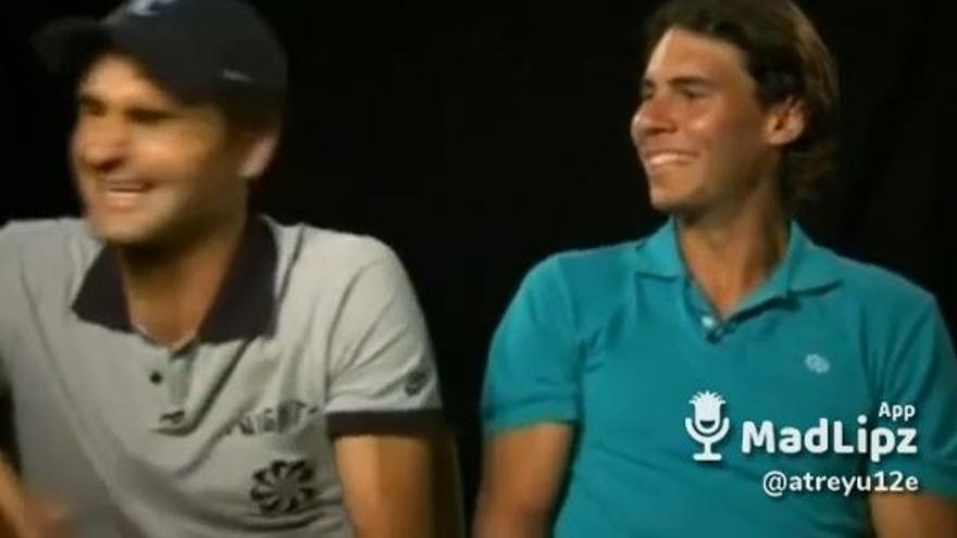 Meme de Nadal y Federer