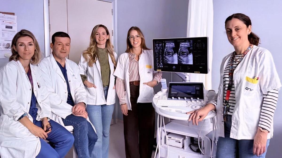 Profesionales sanitarios que trabajan en la consulta de Cardiología Fetal del hospital Los Arcos del Mar Menor.