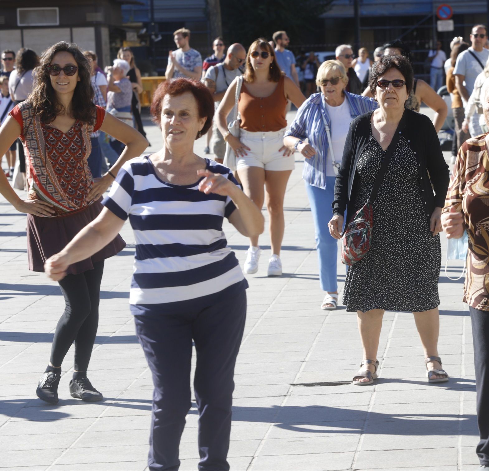 Día de las personas mayores en la plaza del Ayuntamiento