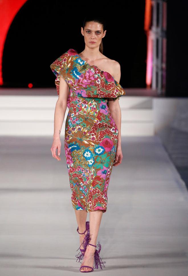 Mercedes Benz Fashion Weekend Ibiza: Jorge Vázquez, vestido asimétrico