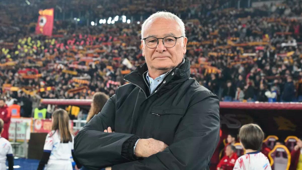 Claudio Ranieri como técnico de la Roma