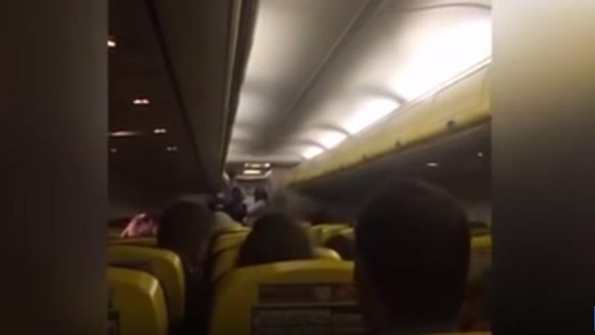 "No queremos morir", en un vuelo de Ryanair