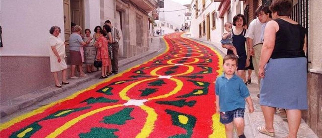 Foto de archivo de una alfombra de colores de Valenzuela.