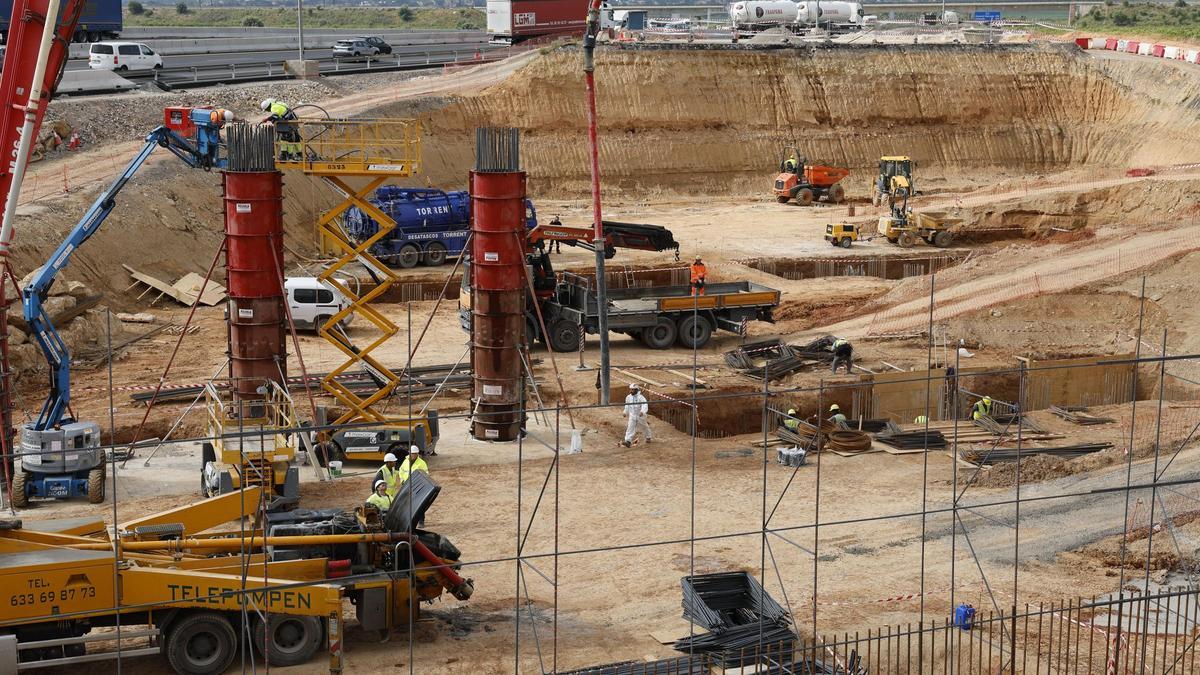 Obras de emergencia para la reconstrucción de los puentes de la A-7 sobre el barranco del Poyo