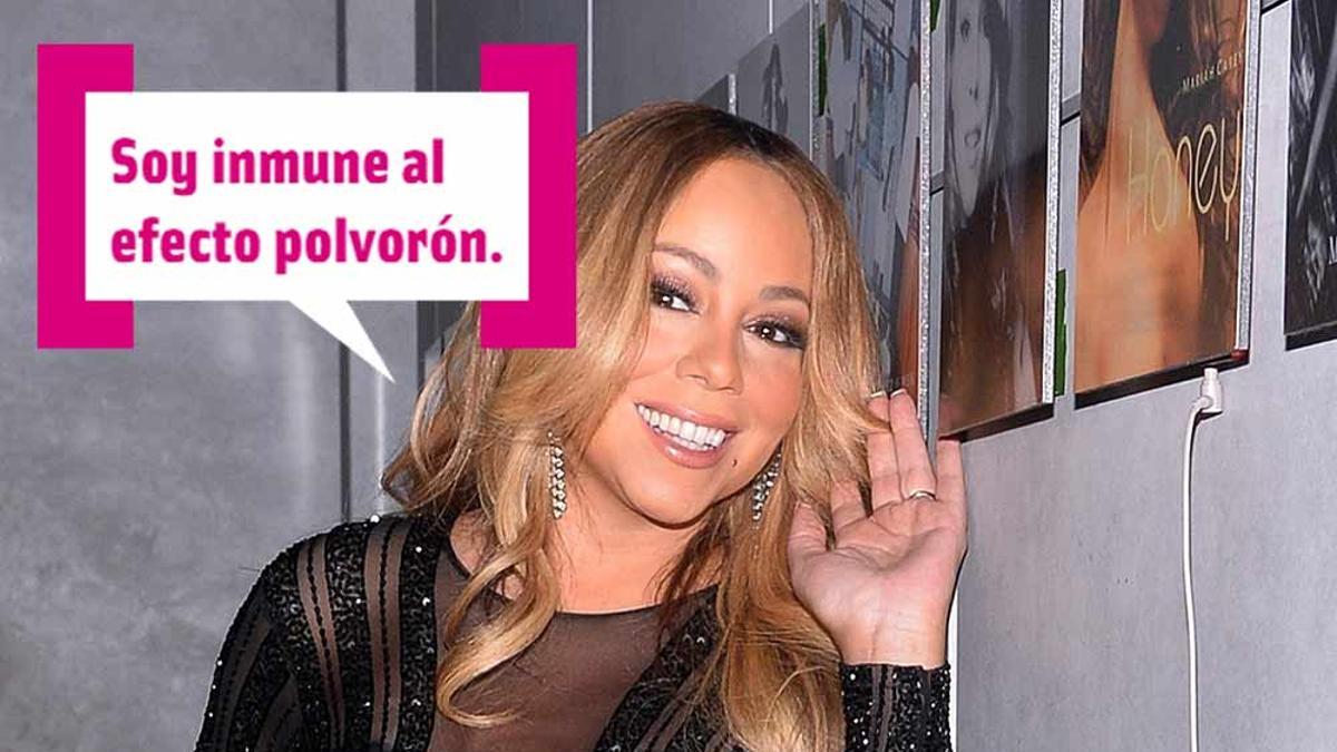 Mariah Carey, inmune al efecto polvorón