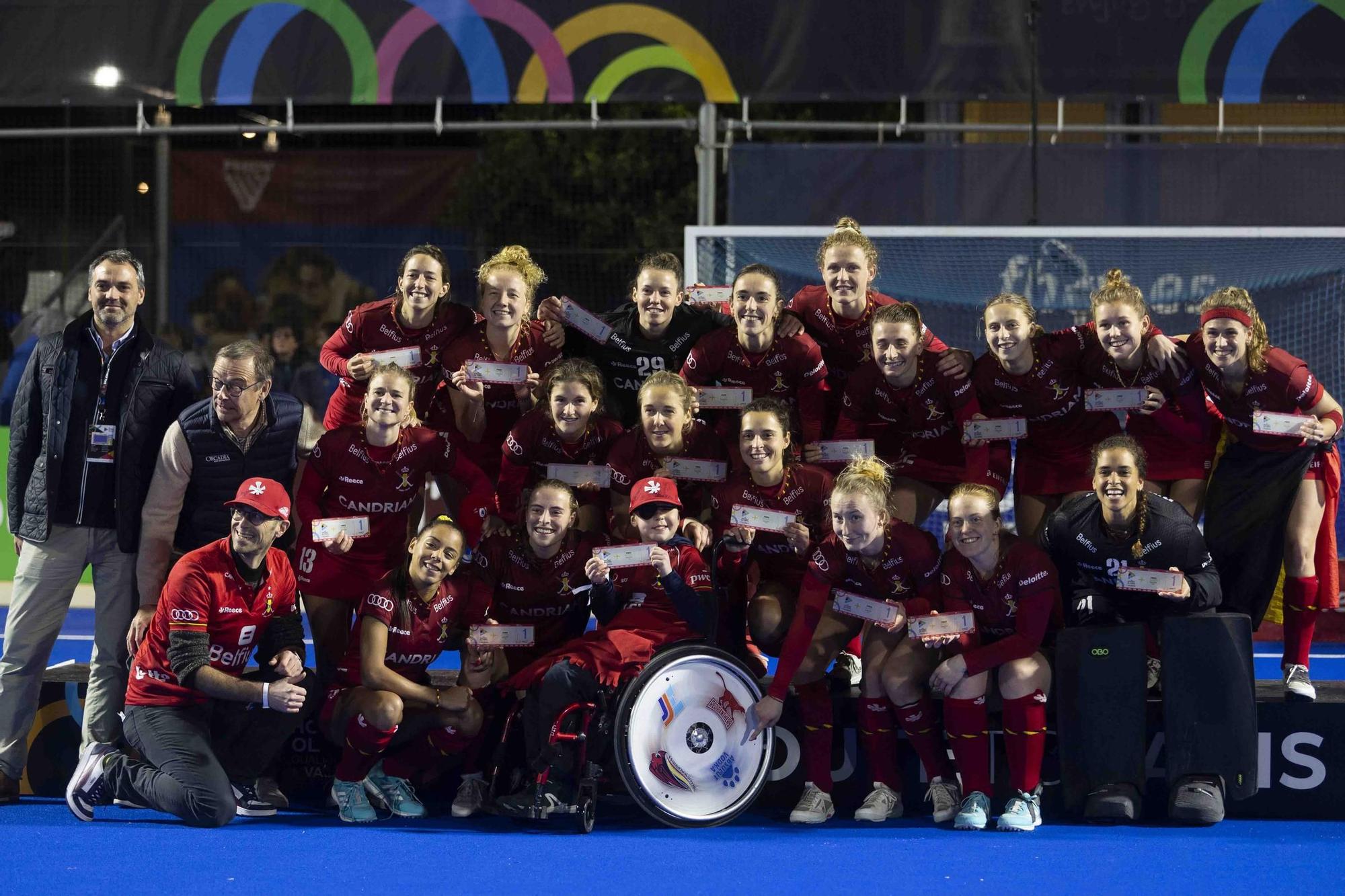 Final del Preolímpico Femenino de hockey. España - Bélgica