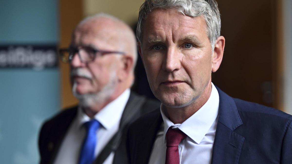 El lider de AfD en Turingia, Björn Höcke, durante la sesión constitutiva del Parlamento de Turingia.