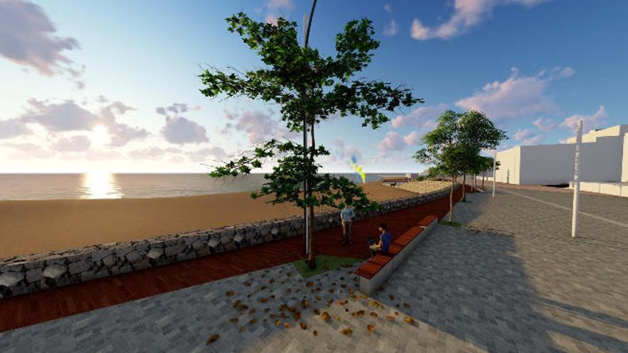 El Ayuntamiento abrirá una avenida peatonal junto a la playa de Los Pozos
