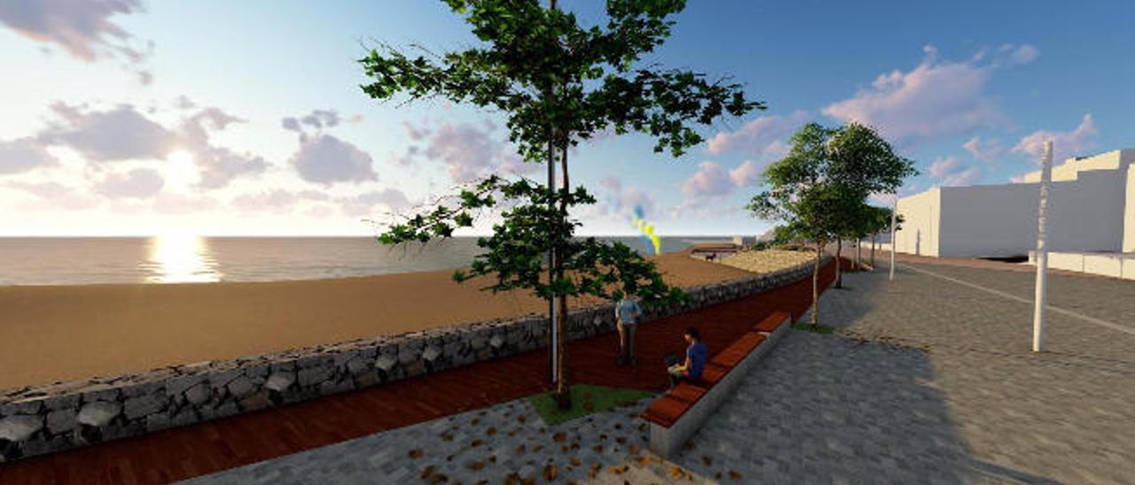 El Ayuntamiento abrirá una avenida peatonal junto a la playa de Los Pozos