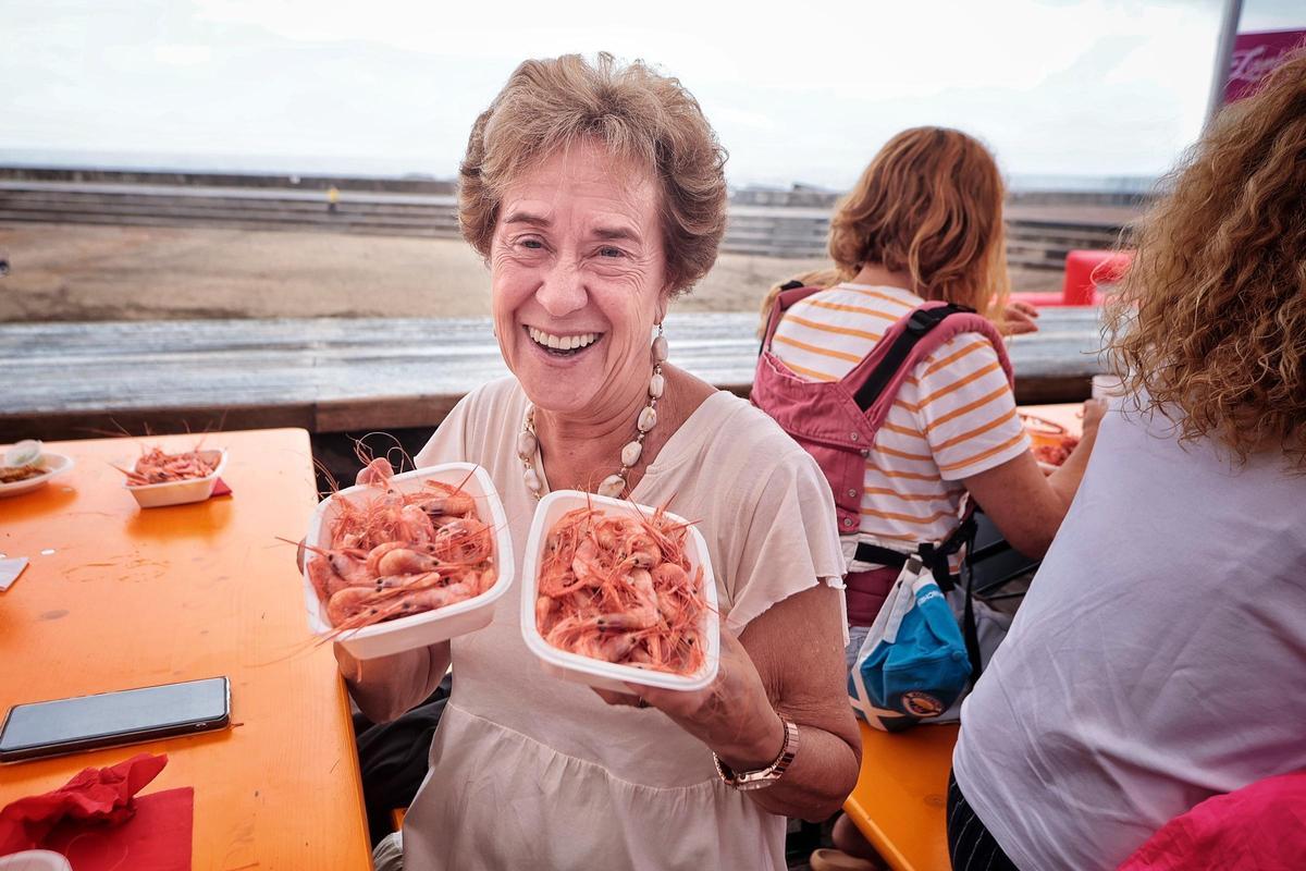 Cañas y camarones en Bajamar