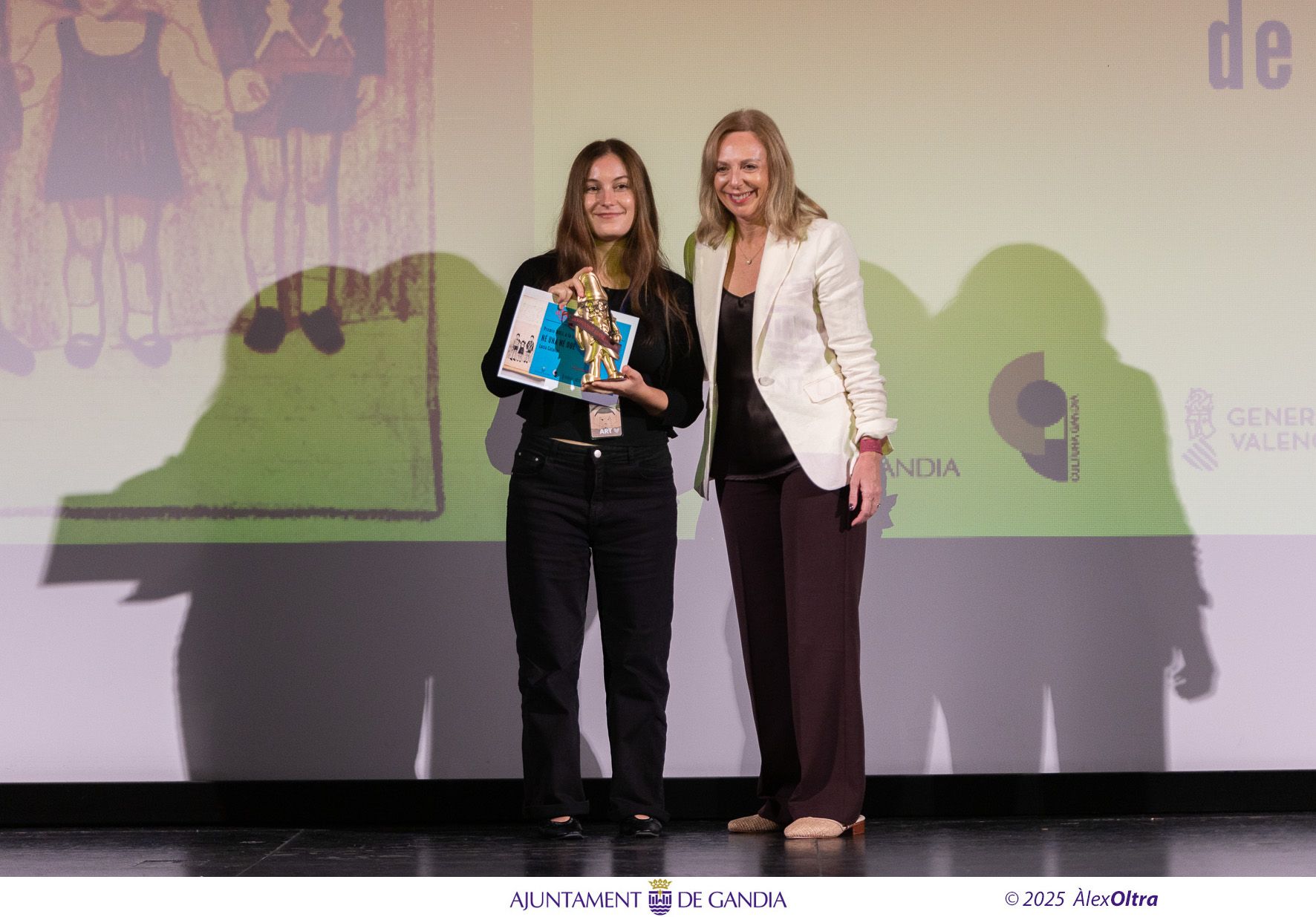 La gala de entrega de premios del Festival Cortoons de Gandia