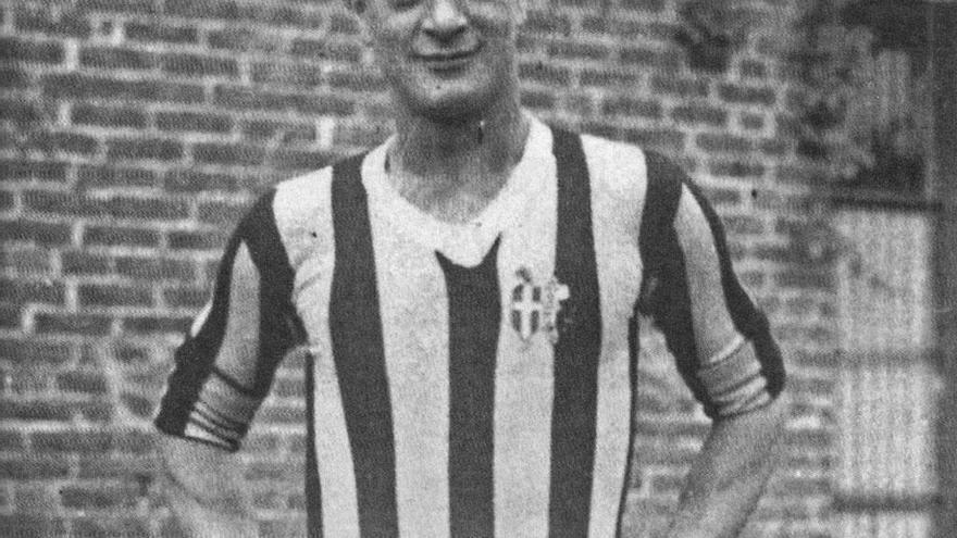 Renato Cesarini, en sus años como jugador del Juventus.