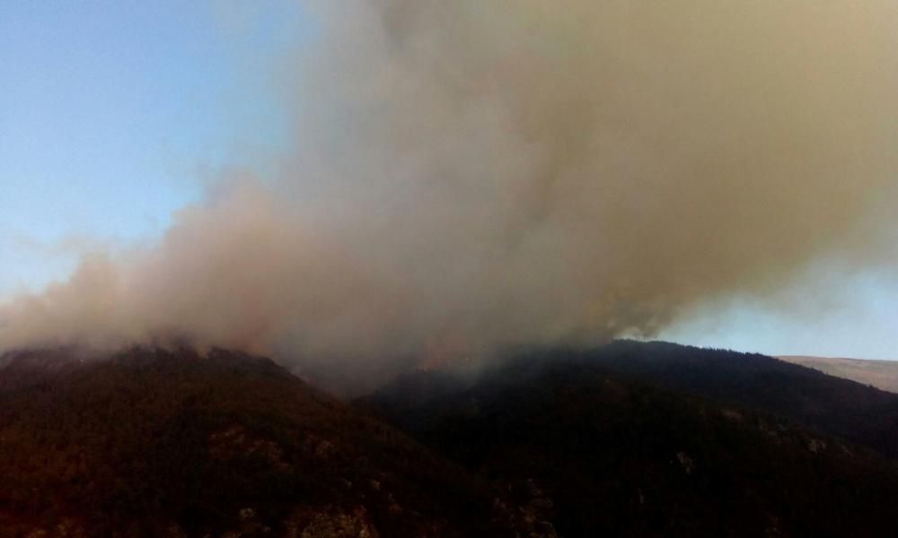 Incendio entre Allande y Grandas de Salime