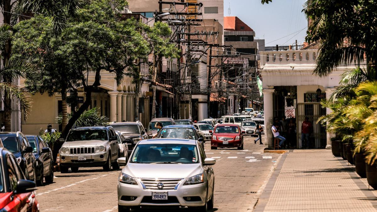 Tráfico en Bolivia.