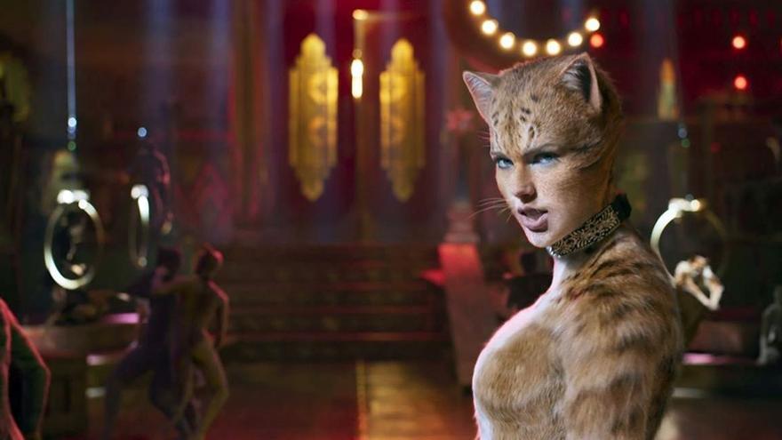 Un momento na representación do musical Cats.