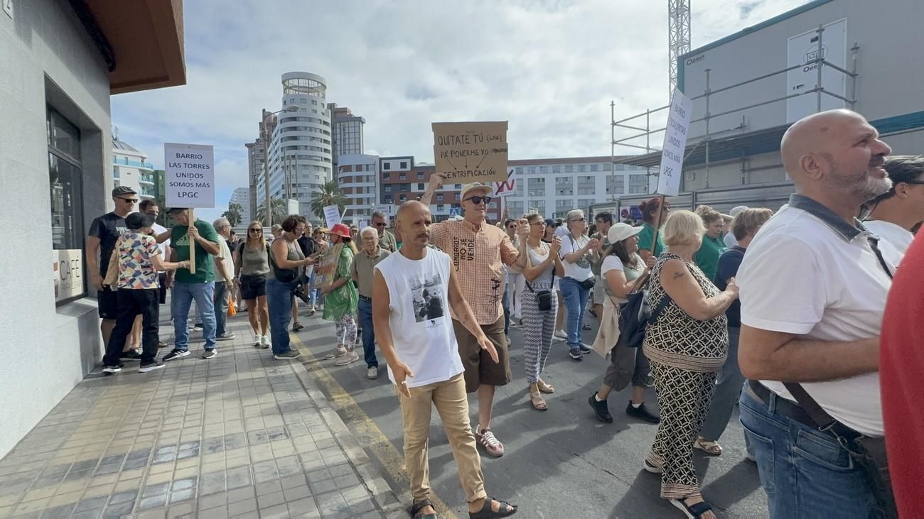 Manifestación en Guanarteme contra la gentrificación y la especulación inmobiliaria