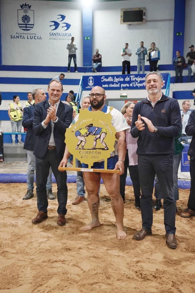 Unión Agüimes ganador Superliga Cabildo de Gran Canaria de Segunda Categoría de Lucha canaria 2023
