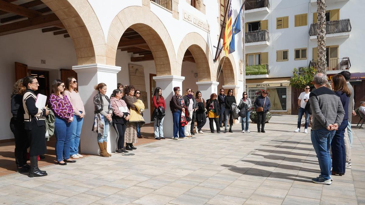 Lectura manifiesto en Santa Eulària.