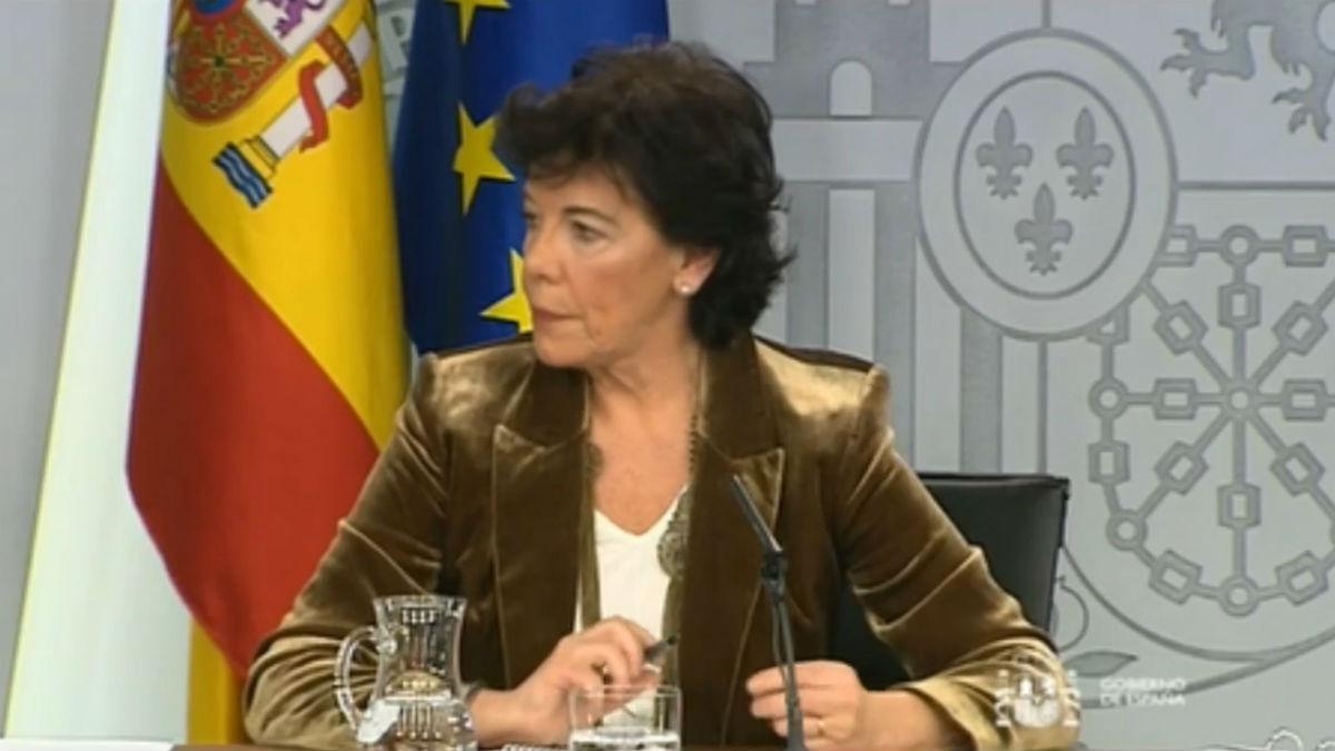 La portavoz del Gobierno en funciones, Isabel Celaá, ha confirmado este que Pedro Sánchez no se someterá en el Congreso a una sesión de investidura fallida.